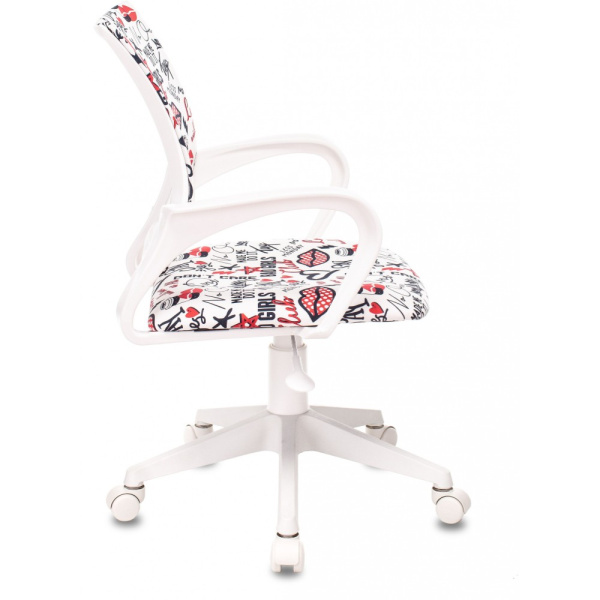 Детское компьютерное кресло Бюрократ BUROKIDS 1 W, красные губы