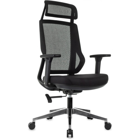 Кресло компьютерное Бюрократ MC-412N-H, сетка/ткань, черный
