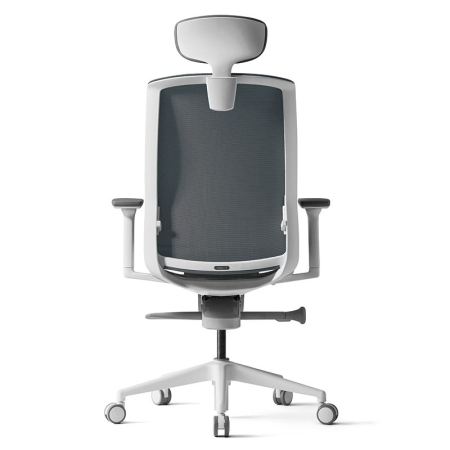 Кресло компьютерное Bestuhl J15, рама белая, темно-серый Кресло компьютерное Bestuhl J15, рама белая, темно-серый