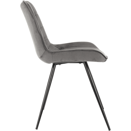 Стул Бюрократ "CH-K2_2", ткань, темно-серый, металл, комплект 2 штуки