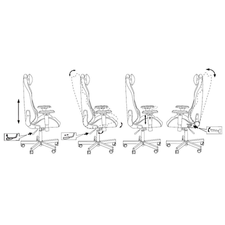 Игровое компьютерное кресло Knight VIKING N1 Fabric Light-27, синий