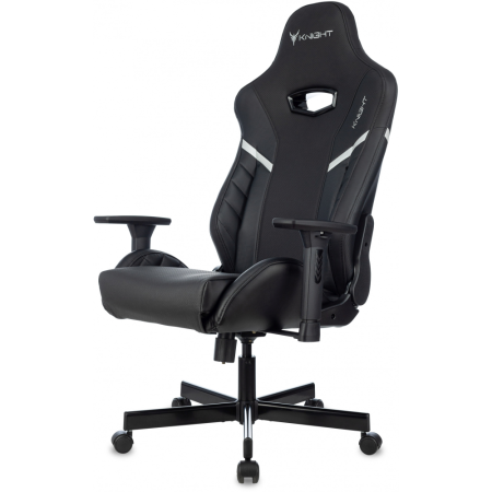 Кресло игровое Knight Thunder 5X экокожа, черный