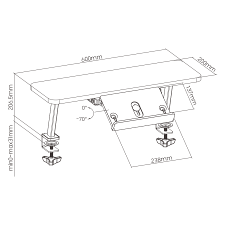 Комплект Ergosmart ученический Smart 100, серый