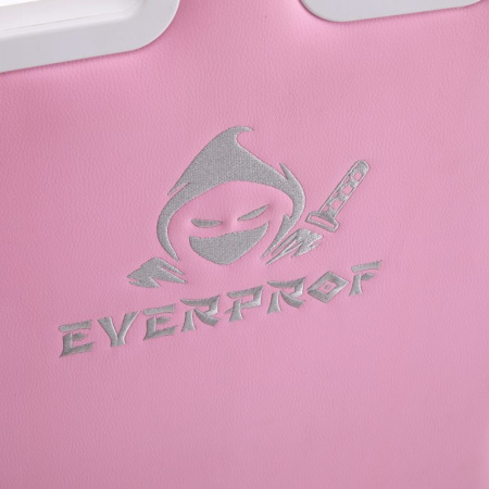 Кресло игровое EVERPROF Katana экокожа, розовый/белый, крестов. металл, корпус белый Кресло игровое EVERPROF Katana экокожа, розовый/белый, крестов. металл, корпус белый