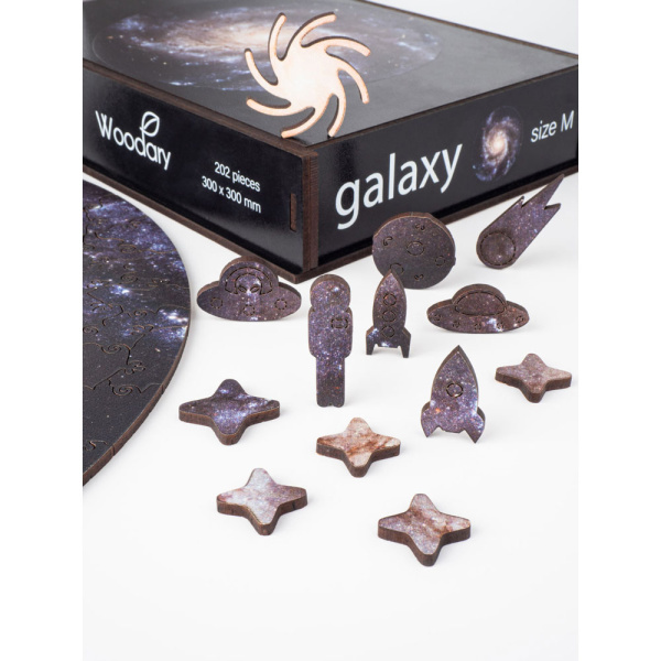 Пазл деревянный "Galaxy", разноцветный
