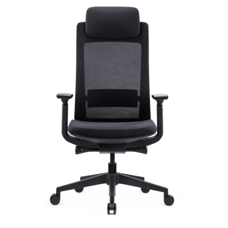 Кресло компьютерное SitZone E-VL002A, сетка, ткань, пластик, черный