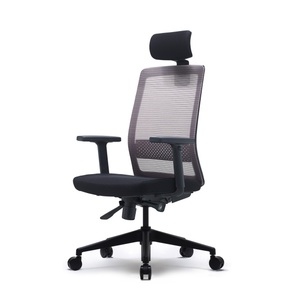 Кресло компьютерное Bestuhl S30, рама черная, черный/красный