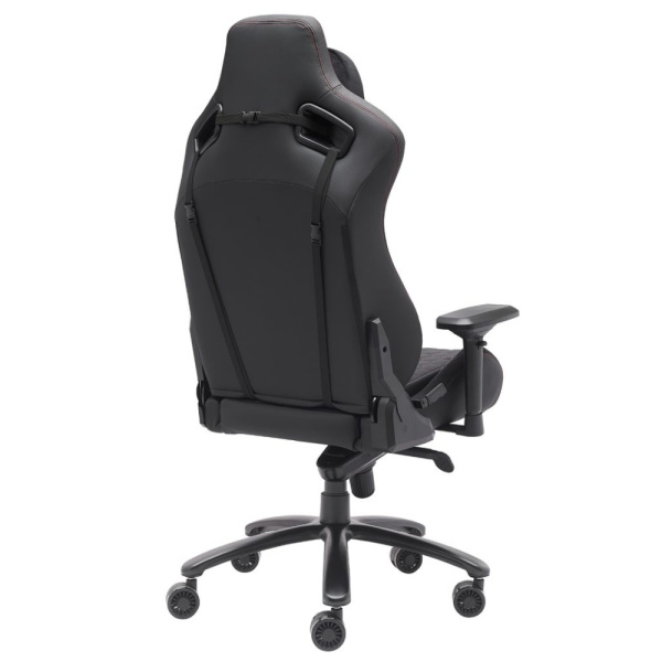 Игровое компьютерное кресло EVERPROF Puma, ткань, экокожа, металл, черный Игровое компьютерное кресло EVERPROF Puma, ткань, экокожа, металл, черный
