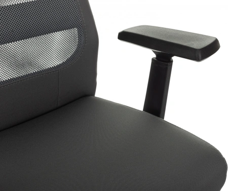 Кресло компьютерное Бюрократ T-995, ткань, сетка, серый, металл черный Кресло компьютерное Бюрократ T-995, ткань, сетка, серый, металл черный