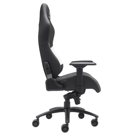 Игровое компьютерное кресло EVERPROF Jaguar, экокожа, металл, черный, белый