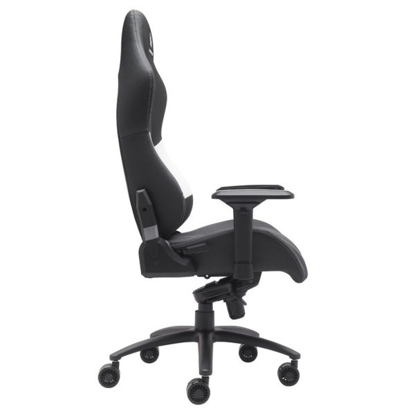 Игровое компьютерное кресло EVERPROF Jaguar, экокожа, металл, черный, белый