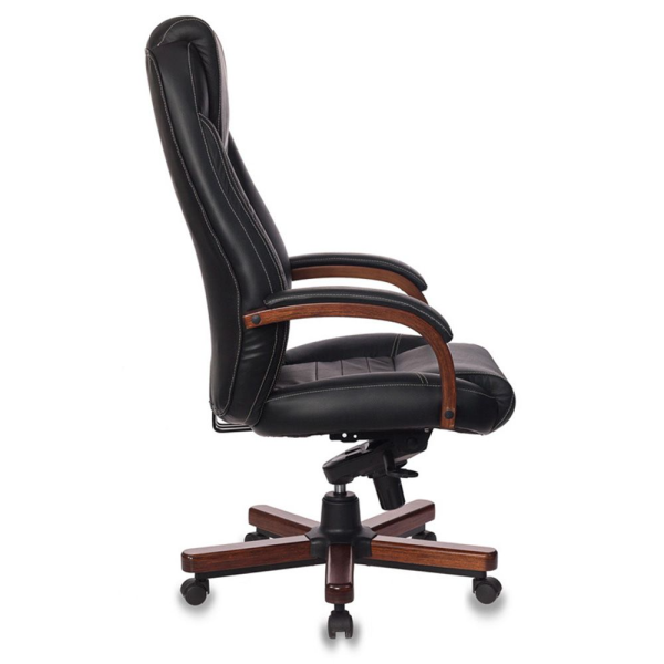 Кресло компьютерное Бюрократ T-9923WALNUT/Black, черный Кресло компьютерное Бюрократ T-9923WALNUT/Black, черный