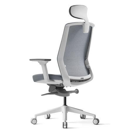 Кресло компьютерное Bestuhl J1, рама белая, серый Кресло компьютерное Bestuhl J1, рама белая, серый