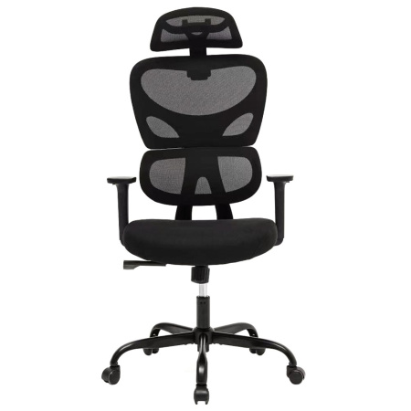 Кресло компьютерное EVERPROF Skill, сетка, металл, черный