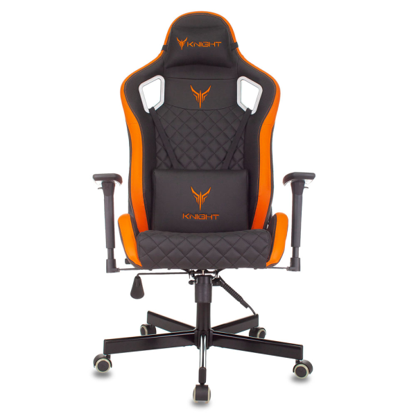 Игровое компьютерное кресло Knight Outrider, черный/оранжевый