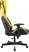 Кресло игровое Бюрократ Knight Thunder 5X, экокожа, черный, желтый