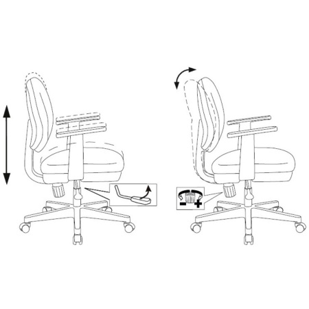 Детское компьютерное кресло Бюрократ CH-W356AXSN, оранжевый бэнг
