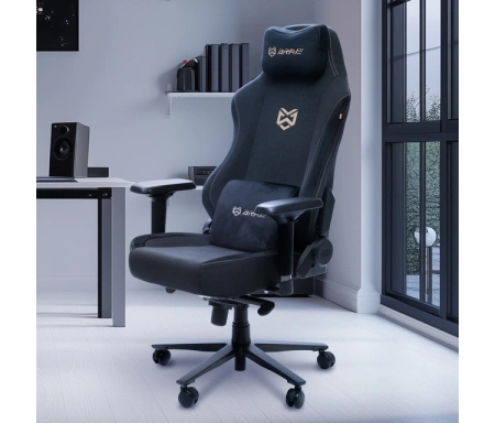 Кресло игровое BRAVE AF-3 Hawk Black ткань, черный, крестов. металл