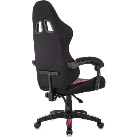 Кресло игровое Бюрократ Zombie Racer ткань, черный, красный, крестов. пластик Кресло игровое Бюрократ Zombie Racer ткань, черный, красный, крестов. пластик