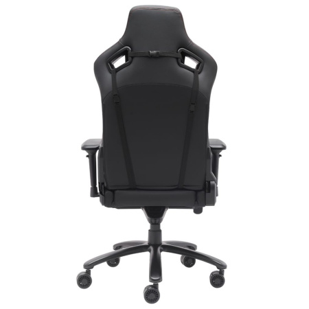 Игровое компьютерное кресло EVERPROF Puma, ткань, экокожа, металл, черный Игровое компьютерное кресло EVERPROF Puma, ткань, экокожа, металл, черный