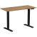 Стол с электроприводом WellDesk Prime, 1300x675х18 мм, черный, дуб канзас коричневый