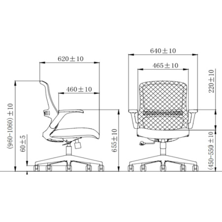 Кресло компьютерное SitZone CH-526B, сетка, ткань, пластик, черный