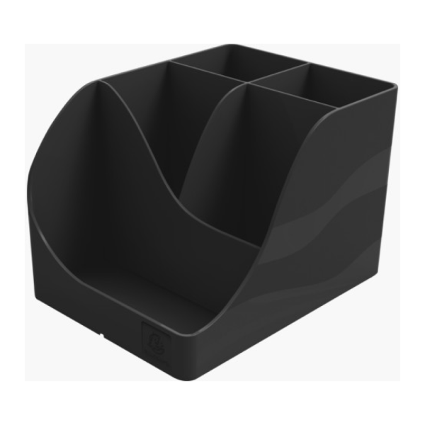 Подставка для ручек Neo Deco, пластик, 5 делений, черный Подставка для ручек Neo Deco, пластик, 5 делений, черный