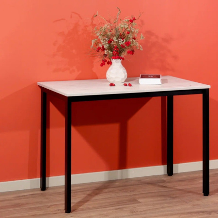 Стол Millwood Сеул, 1300х800 мм, дуб белый крафт, черный