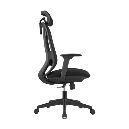 Кресло компьютерное SitZone U-090A, сетка, ткань, пластик, черный