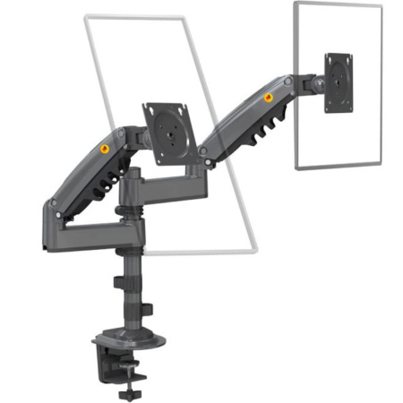 Кронштейн для монитора NB H180 (на два монитора), т.-серый Кронштейн для монитора NB H180 (на два монитора), т.-серый