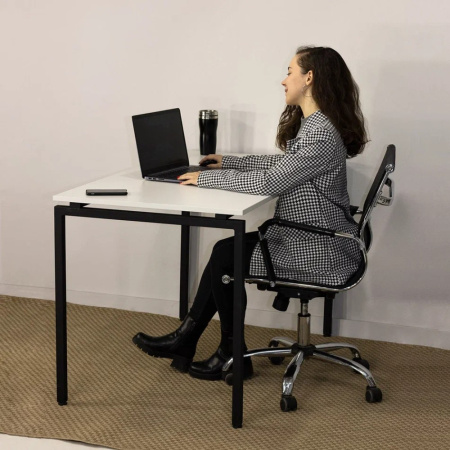 Стол письменный Millwood Лофт Сиэтл (ДТ-5), 1600х700 мм, белый, черный