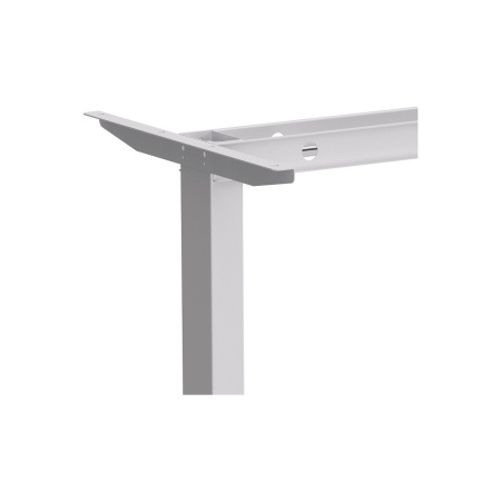 Стол с электроприводом WellDesk Basic 1300x675х18, белый, дуб бардолино натуральный