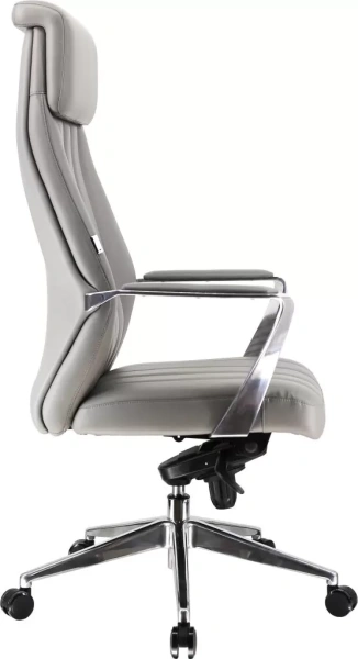 Кресло компьютерное EVERPROF Tokyo, экокожа, серый, металл