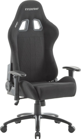 Кресло игровое EVERPROF Ghost ткань, черный, крестов. металл