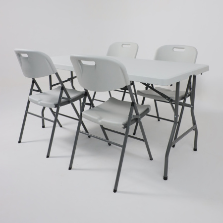 Стол складной 1520х760х740 мм, пластик, белый