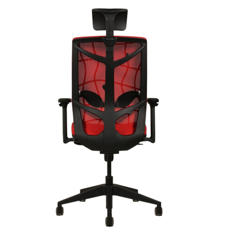 Кресло компьютерное Chair Meister Nature II Slider, красная обивка, черный каркас