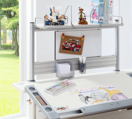 Полка Comf-Pro MINI SMART задняя, 840х620х240 мм, дуб белый, c доской белой