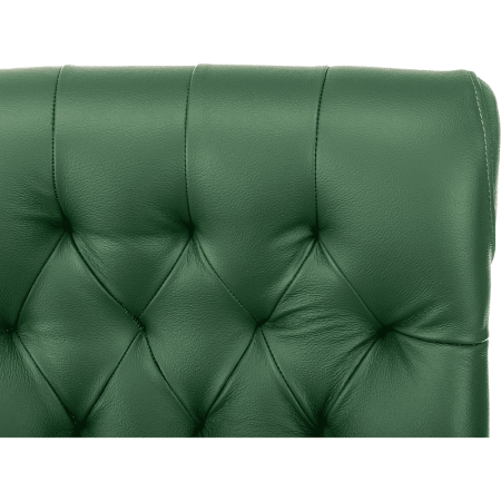 Кресло Бюрократ T-9928WALNUT-CF, натуральная кожа, зеленый, каркас дерево