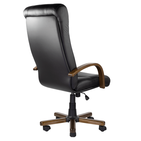 Кресло компьютерное UTFC Парламент В, дерево, натуральная кожа, черный Кресло компьютерное UTFC Парламент В, дерево, натуральная кожа, черный