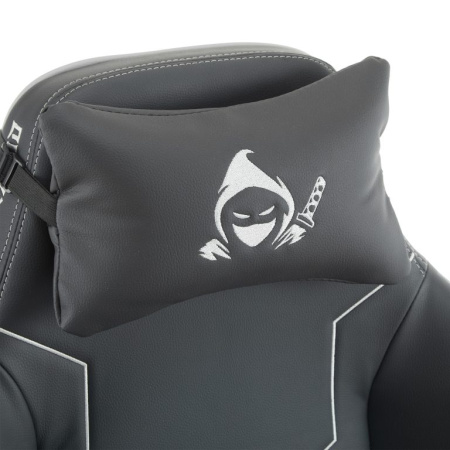 Кресло игровое EVERPROF Rapid, экокожа, черный, серый, крестов. металл Кресло игровое EVERPROF Rapid, экокожа, черный, серый, крестов. металл