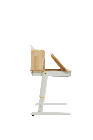 Стол Ergosmart регулируемый Galleon, 1200х700х(520-760) мм, гевея, с книжной полкой