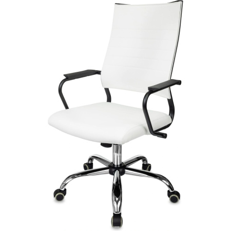 Кресло компьютерное Бюрократ CH BALANCE SL Line, экокожа, белый