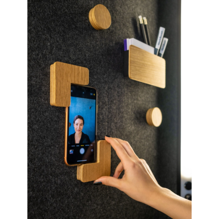 Акустическая кабина одноместная Capsula UNO NEW (глухая стенка, тёмный войлок)