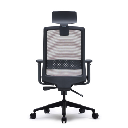 Кресло компьютерное Bestuhl S30, рама черная, черный/красный