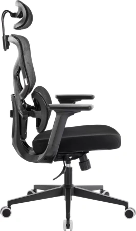 Кресло эргономичное EVERPROF Omega, Black, сетка, черный, металл, корпус черный