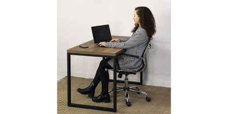 Стол письменный Лофт Каир, черный, табачный крафт Стол письменный Лофт Каир, черный, табачный крафт