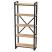 Стеллаж Millwood "Loft CH-3", черный, золотой крафт