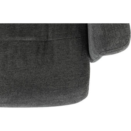 Кресло мягкое Бюрократ Baron, ткань, серый, металл, с пуфом