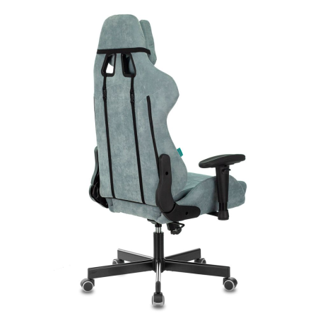 Игровое компьютерное кресло VIKING KNIGHT Fabric Light-28, серо-голубой