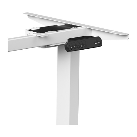 Стол с электроприводом WellDesk Prime, 1300x675х18 мм, белый, сосна аланд полярная